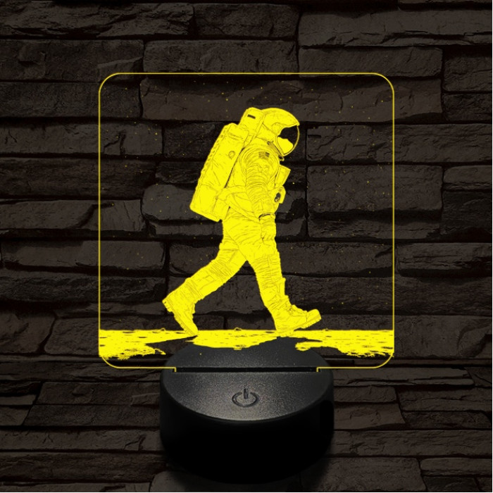 Holdséta 3D led lámpa