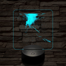 Búvár 3D led lámpa