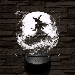 Az éj nővére 7 színű  3D led lámpa