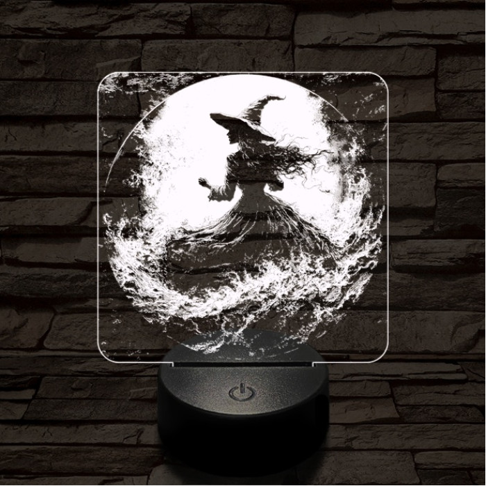 Az éj nővére 7 színű  3D led lámpa