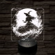 Az éj nővére 7 színű  3D led lámpa