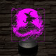 Az éj nővére 7 színű  3D led lámpa