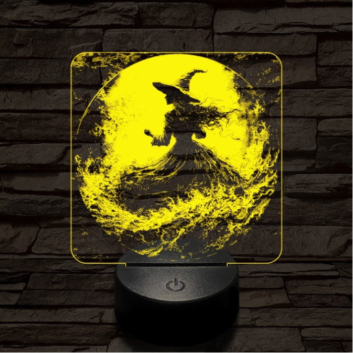 Az éj nővére 7 színű  3D led lámpa