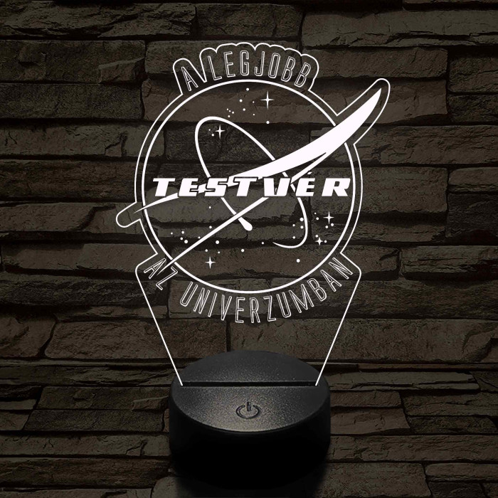 A legjobb testvér az univerzumban – 7 színű színváltós 3D LED lámpa