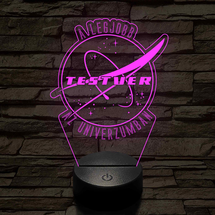 A legjobb testvér az univerzumban – 7 színű színváltós 3D LED lámpa