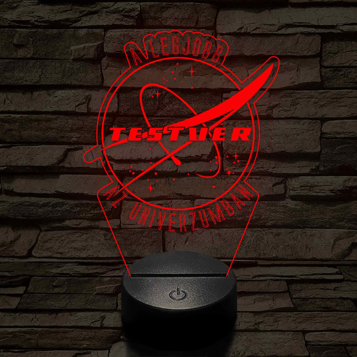 A legjobb testvér az univerzumban – 7 színű színváltós 3D LED lámpa