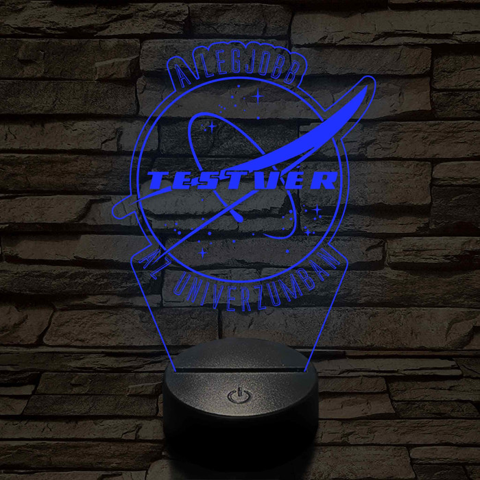 A legjobb testvér az univerzumban – 7 színű színváltós 3D LED lámpa