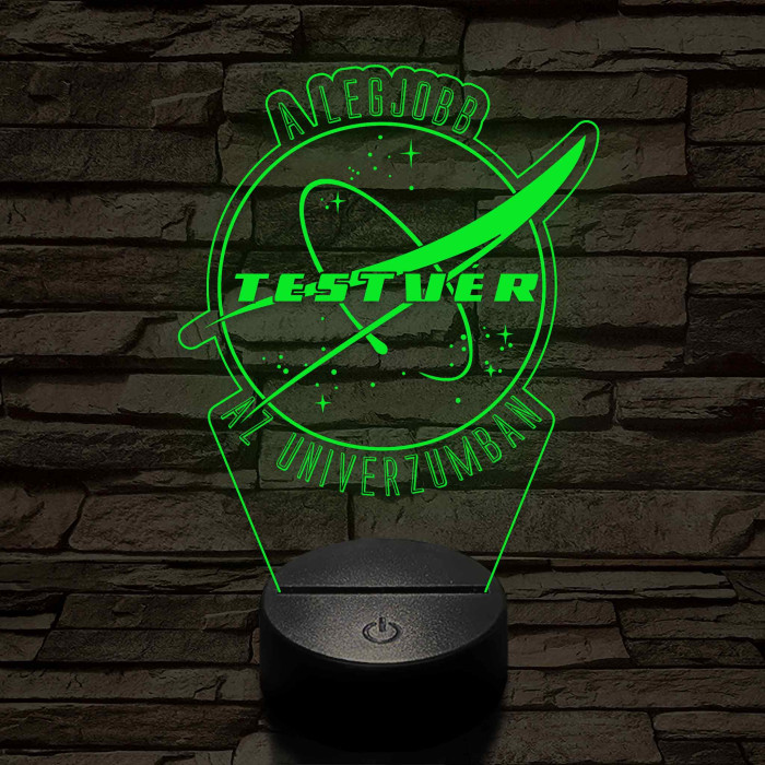 A legjobb testvér az univerzumban – 7 színű színváltós 3D LED lámpa