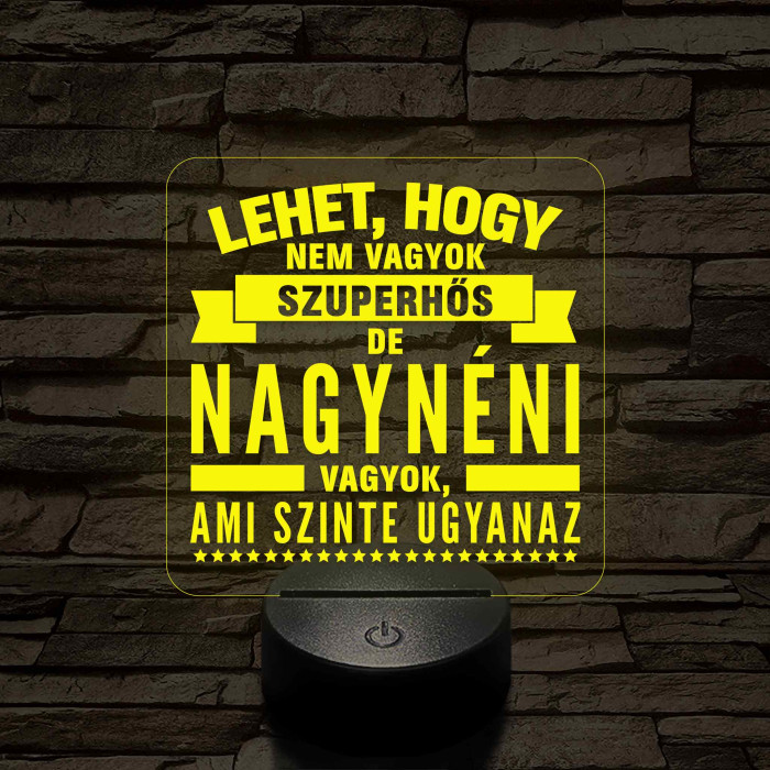 Lehet, hogy nem vagyok szuperhős, de nagynéni vagyok – 7 színű, színváltós LED lámpa