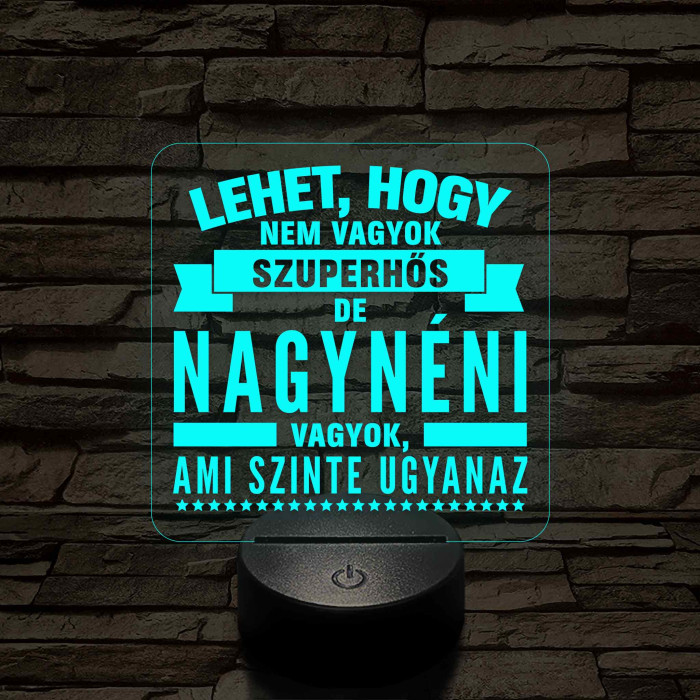 Lehet, hogy nem vagyok szuperhős, de nagynéni vagyok – 7 színű, színváltós LED lámpa