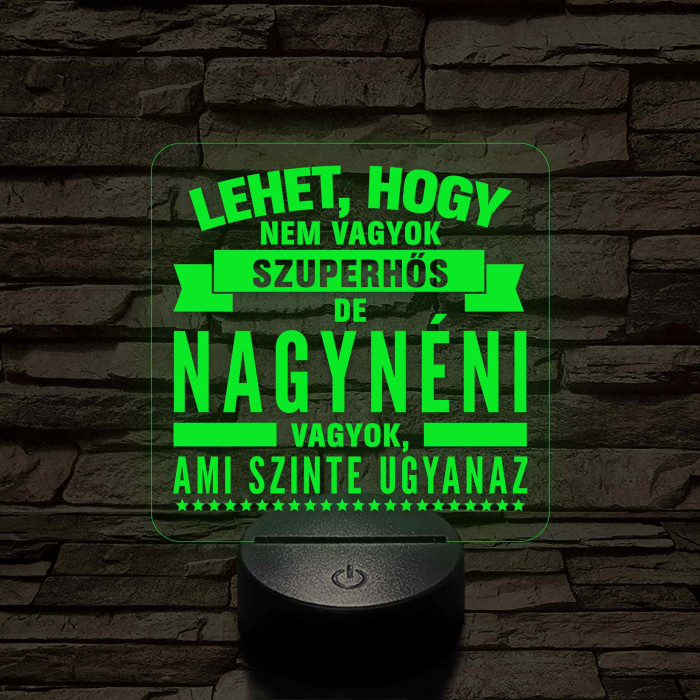 Lehet, hogy nem vagyok szuperhős, de nagynéni vagyok – 7 színű, színváltós LED lámpa