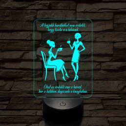 Kávé, bor és dugicsoki – 7 színű, színváltós LED lámpa