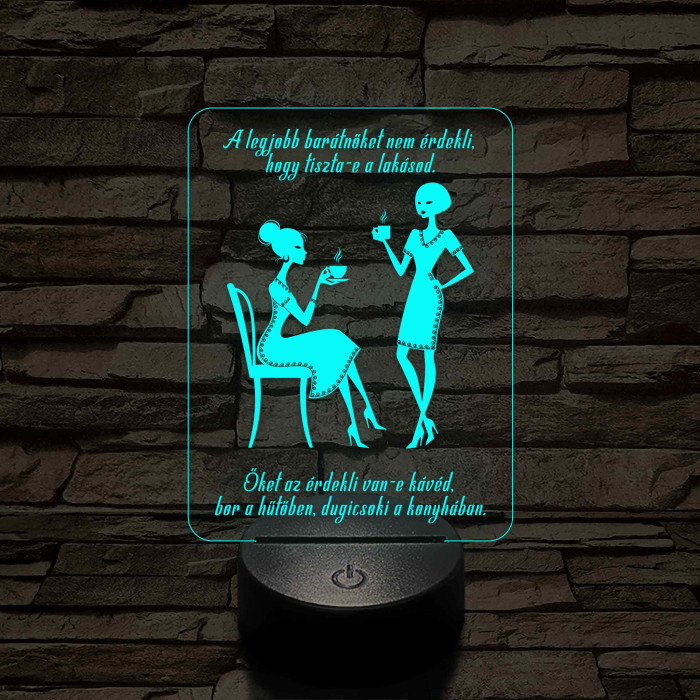 Kávé, bor és dugicsoki – 7 színű, színváltós LED lámpa