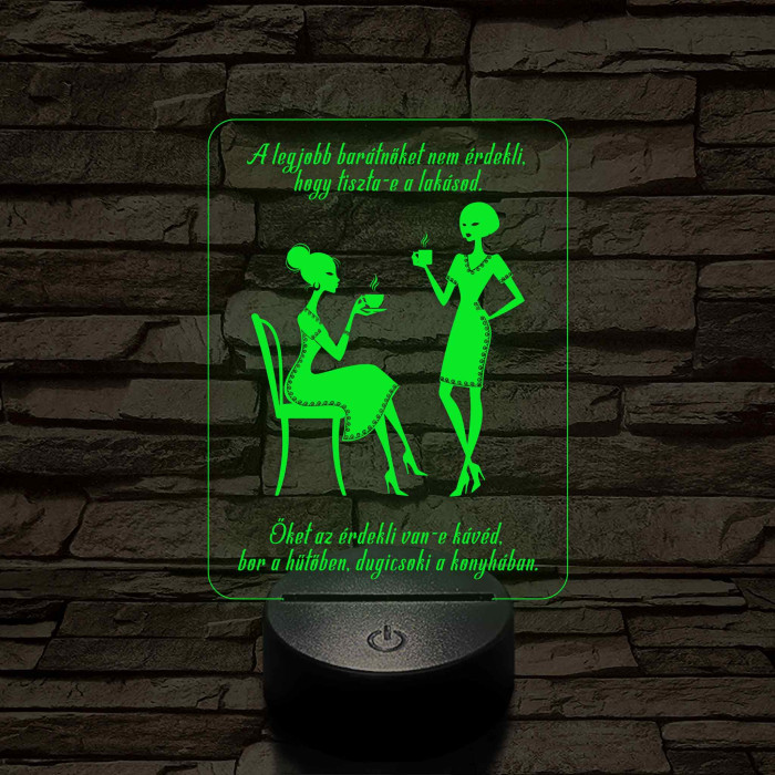 Kávé, bor és dugicsoki – 7 színű, színváltós LED lámpa