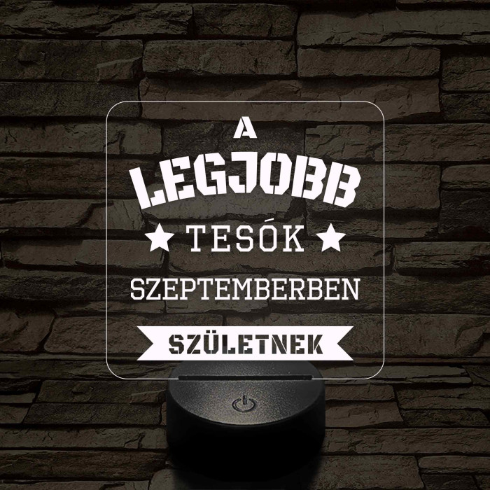 A legjobb tesók – 7 színű színváltós 3D LED lámpa