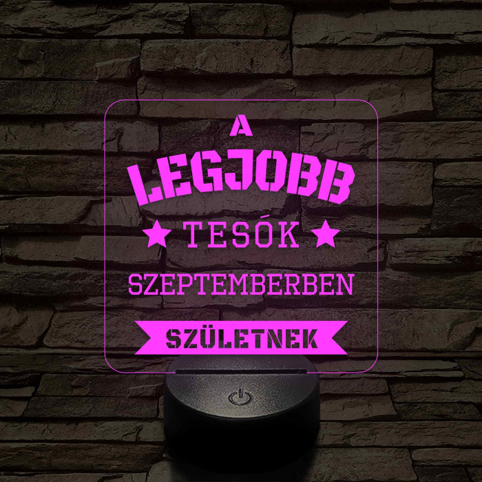 A legjobb tesók – 7 színű színváltós 3D LED lámpa