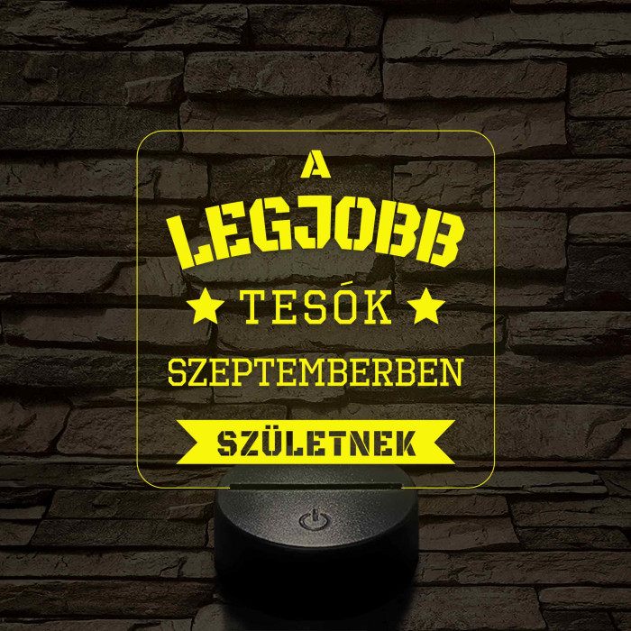 A legjobb tesók – 7 színű színváltós 3D LED lámpa