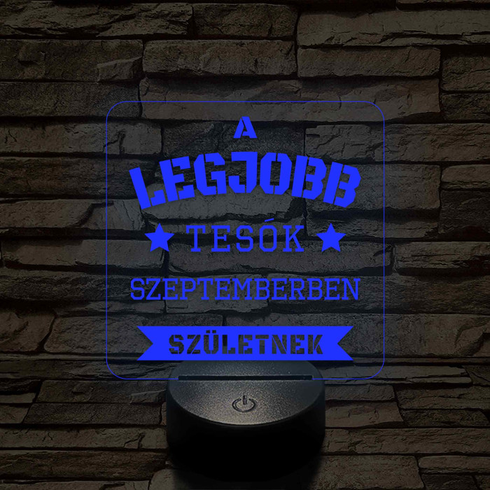 A legjobb tesók – 7 színű színváltós 3D LED lámpa