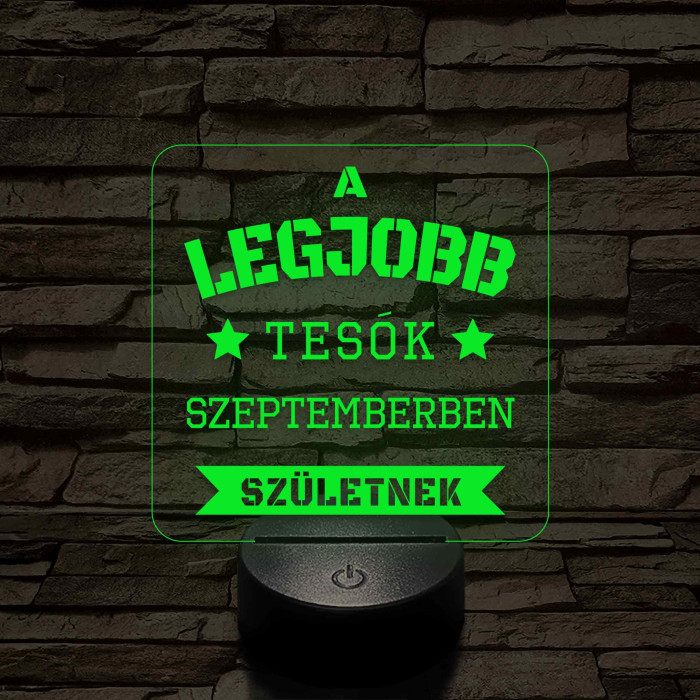 A legjobb tesók – 7 színű színváltós 3D LED lámpa