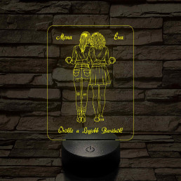 A legjobb barátnők – 7 színű, színváltós LED lámpa