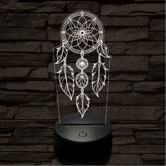 Álomfogó 7 színű  3D led lámpa