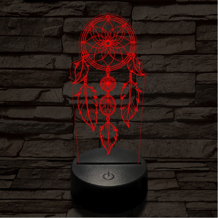 Álomfogó 7 színű  3D led lámpa