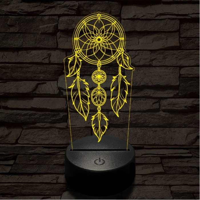 Álomfogó 7 színű  3D led lámpa