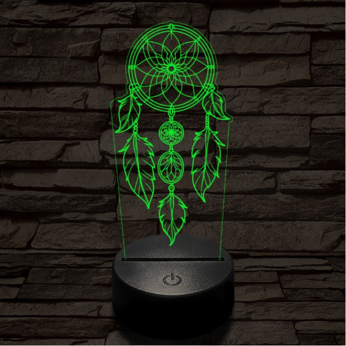 Álomfogó 7 színű  3D led lámpa