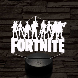 Fortnite alakulat 7 színű 3D led lámpa