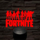 Fortnite alakulat 7 színű 3D led lámpa