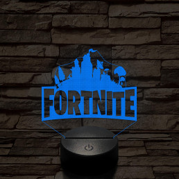 Fortnite videójáték 7 színű 3D led lámpa
