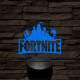 Fortnite videójáték 7 színű 3D led lámpa