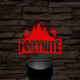 Fortnite videójáték 7 színű 3D led lámpa