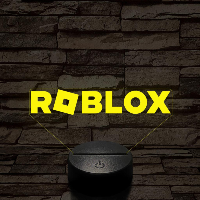 Roblox logo 7 színű 3D led lámpa