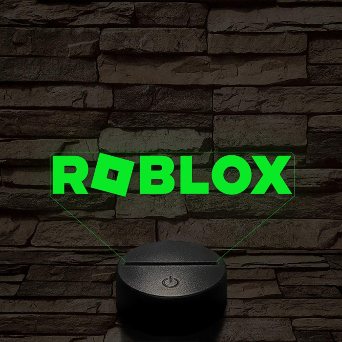 Roblox logo 7 színű 3D led lámpa