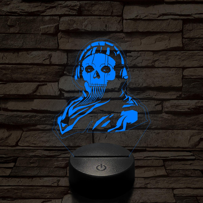 Call of Duty Ghost Simon 7 színű 3D led lámpa