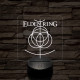Elden Ring logó 7 színű 3D led lámpa