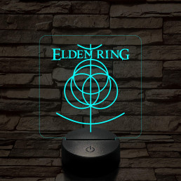 Elden Ring logó 7 színű 3D led lámpa