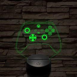 Kontroller Xbox Series X  7 színű 3D led lámpa
