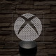 Xbox logó jel  7 színű 3D led lámpa