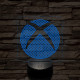 Xbox logó jel  7 színű 3D led lámpa