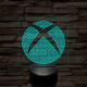Xbox logó jel  7 színű 3D led lámpa