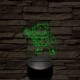 Fortnite mérges maci karakter 7 színű 3D led lámpa