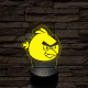 Angry Birds Red 7 színű 3D led lámpa