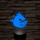 Angry Birds Red 7 színű 3D led lámpa
