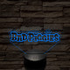 Angry Birds - BadPiggies logo felirat 7 színű 3D led lámpa