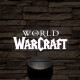 World of Warcraft logo 7 színű 3D led lámpa