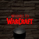 World of Warcraft logo 7 színű 3D led lámpa