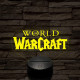World of Warcraft logo 7 színű 3D led lámpa