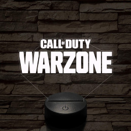 Call of Duty Warzone logo 7 színű 3D led lámpa